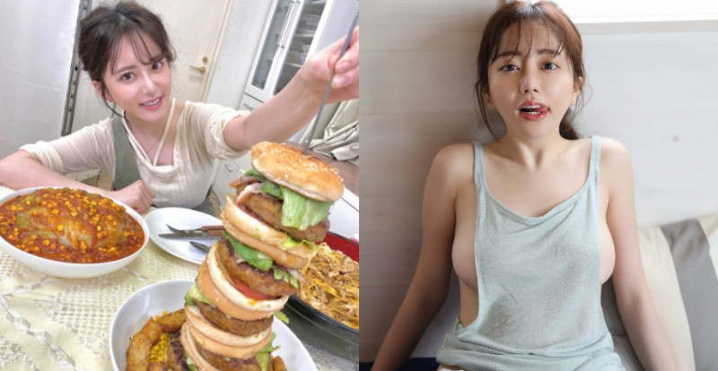 【捕鱼王】爆紅「正妹大胃王」一個月吃掉30萬　看樣子營養都吃到胸部去了…