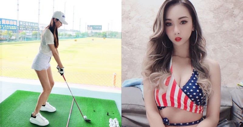 【捕鱼王】美豔正妹「Mikki紋紋」球場火辣揮桿，「修長的美腿曲線」看了都心動！