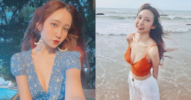 【捕鱼王】美波正妹「蔣馨」海邊玩耍流露自然美，「躺平溢奶」畫面更是可觀！