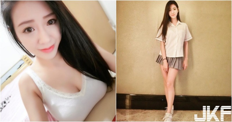 【捕鱼王】發育真好！「美乳學生妹」錢櫃出沒！超短制服裙露出「雪白大腿」好青春啊！