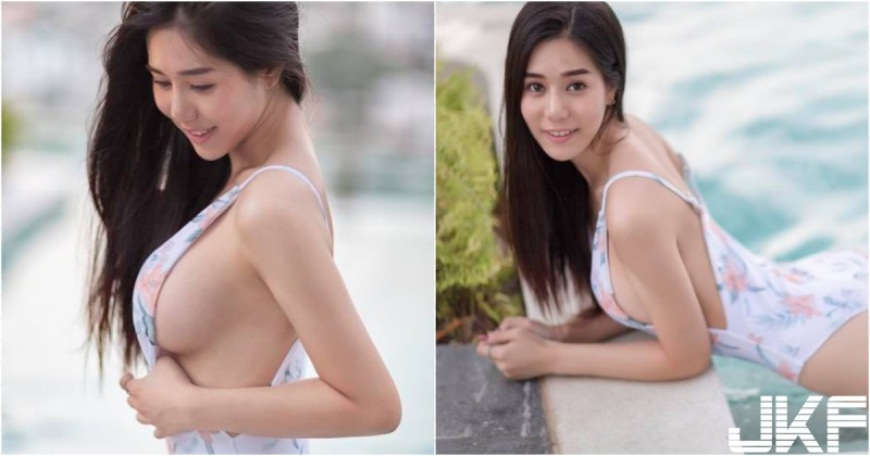 【捕鱼王】普通人撐不住！「長髮大奶妹」泳衣側開好火辣！「飽滿側乳」整個擠出！