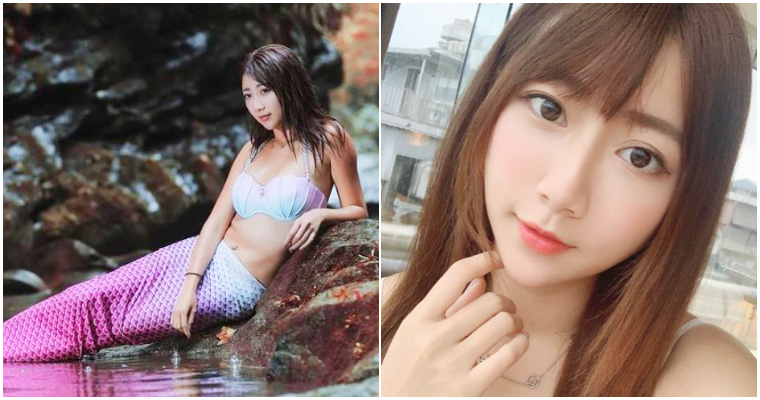 【捕鱼王】真正的美人魚！「暗黑版張景嵐」比特啾啾分享自潛美照　自曝「樂當海底花瓶」！