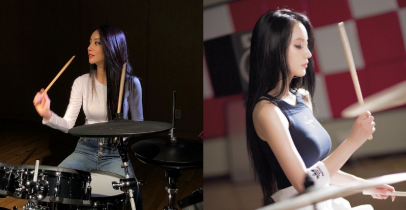 【捕鱼王】最正爵士鼓手「Ayeon」帥氣演奏　豐滿美乳跟著上下彈動打節拍