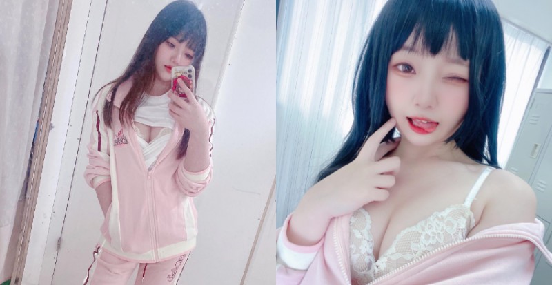 【捕鱼王】這樣有違反校規嗎？甜美學生妹「願願」保守運動服裡面偷壞壞