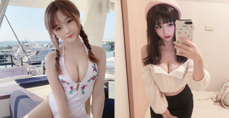【捕鱼王】童顏巨乳！長庚正妹「倩倩」連身泳衣爆乳求幫忙，誠意滿滿被網友封為「大奶娃娃」！
