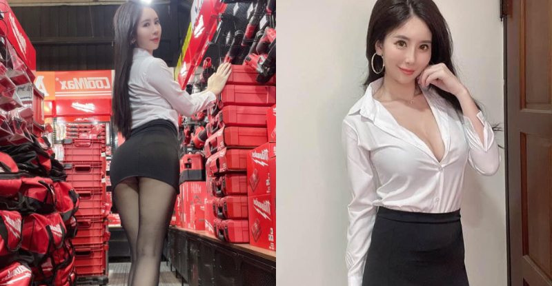 【捕鱼王】性感小秘書「甄馨Tiffany」倉庫盤點太超過，裙下「絲襪玉腿」讓粉絲急出貨