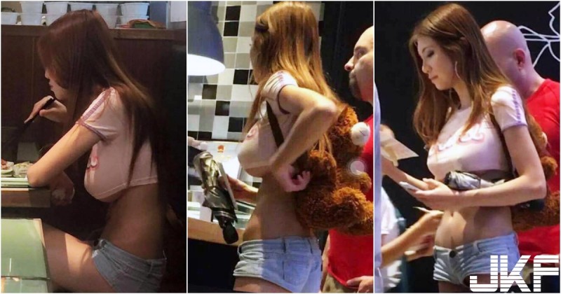 【捕鱼王】網友瘋狂肉搜！燒臘店拍到「熱褲露奶妹」！超狂穿著「大秀南半球」尺度沒極限！