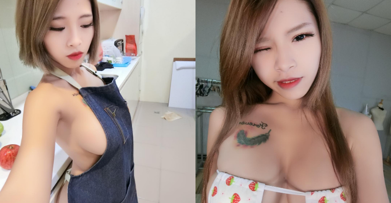 【捕鱼王】巨乳妹子穿上裸體圍裙不小心「霸氣側露」　不害臊大開兩盞「車頭燈」！