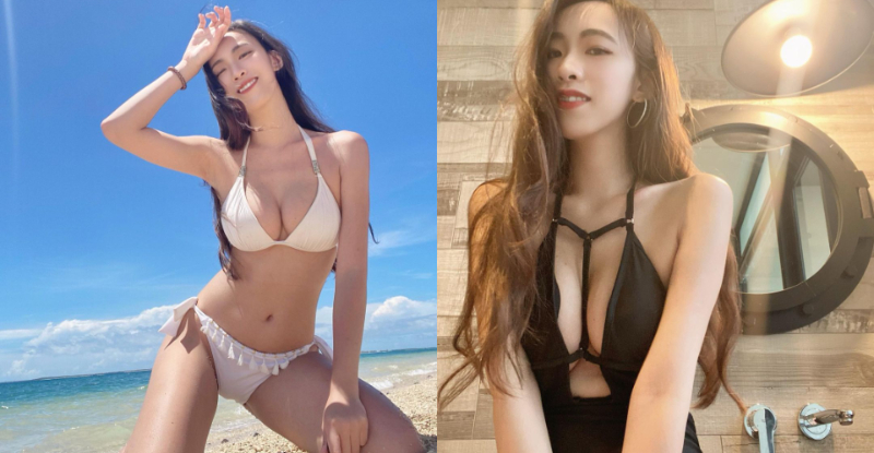 【捕鱼王】「甜心研究生」比基尼曬性感曲線，擠弄「兇猛美乳」畫面太誘人