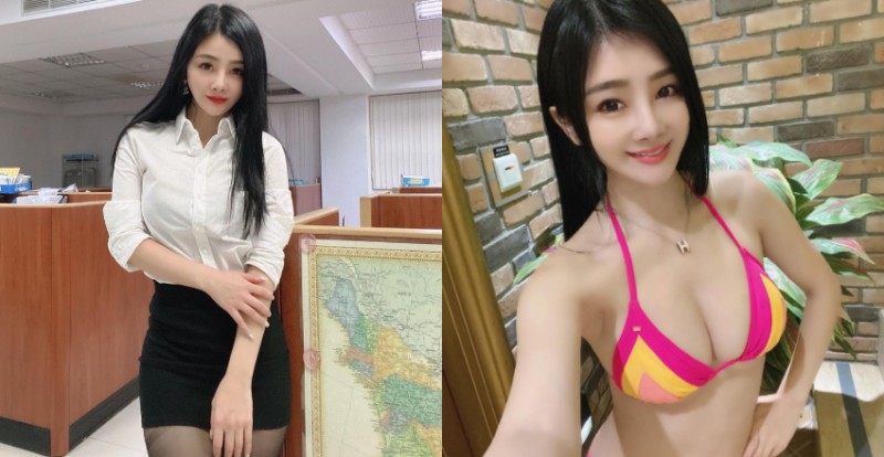 【捕鱼王】性感OL「小桃子」包臀窄裙展現完美曲線　有這種同事都沒心工作了