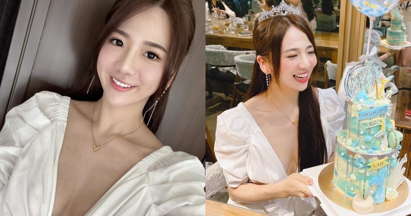 【捕鱼王】自然溝就是美！「Jasmine茉莉」慶生穿搭超迷人，白色小可愛裡「32E美胸」偷偷打招呼！