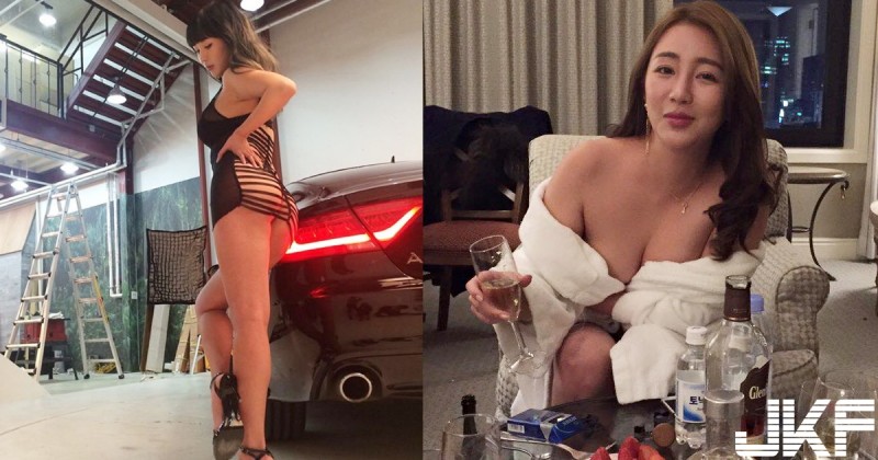 【捕鱼王】性感爆乳車模「火辣露臀洋裝」根本沒穿褲！喝醉後更是連衣服都不穿了…