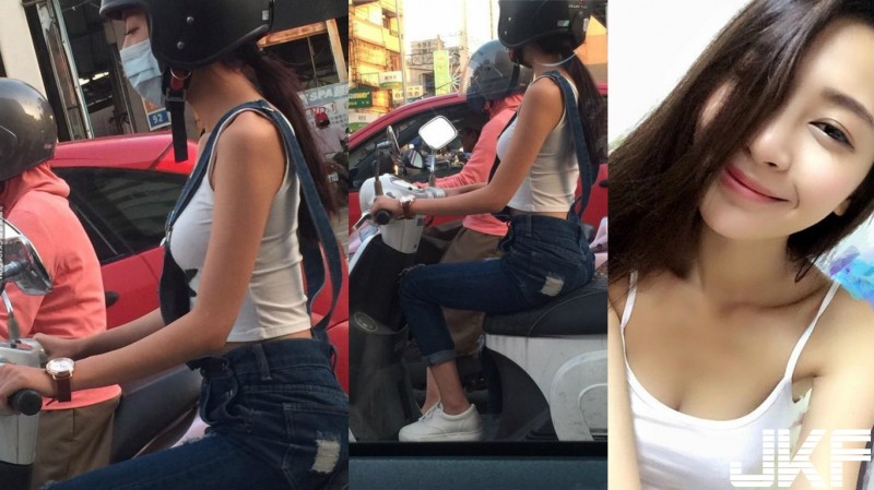 【捕鱼王】目測有D！等紅燈的「側乳機車妹」逢甲大學正妹Teresa Lin　穿上養眼比基尼好身材呼之欲出