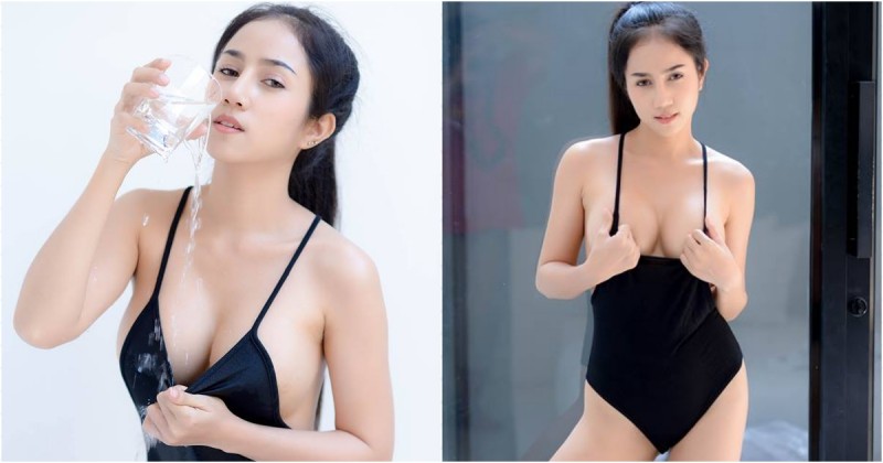 【捕鱼王】長髮美乳妹性感韻律服「鮮奶爆出」，喝水外露渾身濕透太騷氣啦！