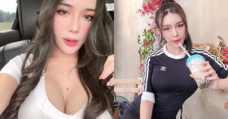 【捕鱼王】巨乳正妹Amanda「喝奶補奶」，超誘惑「惹火深溝」性感度爆表！