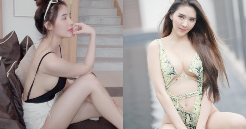 【捕鱼王】泳衣是不是穿反！「泰國白皙奶妹」泳裝設計好狂，幾條線根本擋不住南半球弧度