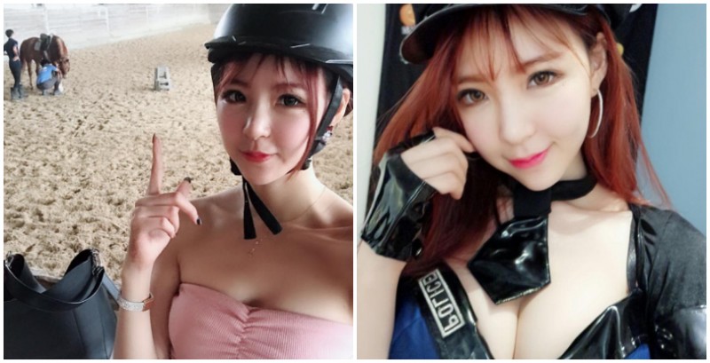 【捕鱼王】氣質「美乳正妹」學騎馬！超清新的「完美笑容」讓人被治癒，好想當那批馬啊！