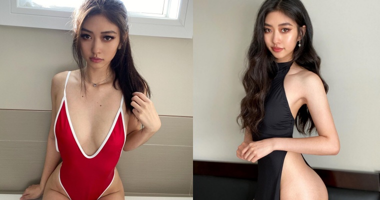【捕鱼王】來自加拿大的性感尤物！大眼寶貝 Vicki 馬甲線、蜜桃臀狂吸 23 萬粉