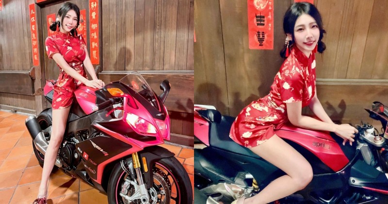 【捕鱼王】「重機女神」王晨飄 Sofia爆乳旗袍露美腿，超可愛移車影片吸6萬人觀看！