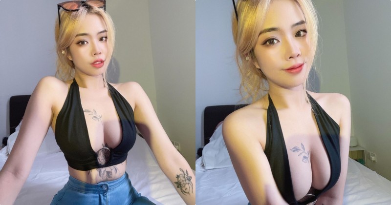 【捕鱼王】性感正妹「染金髮後放送美乳」，「飽滿的胸型弧度」太完美！