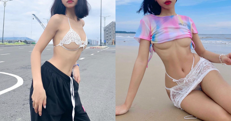 【捕鱼王】揭開神秘面紗！越南「不露臉正妹」首度PO出「露臉照」，大尺度性感穿搭…長相卻超清純