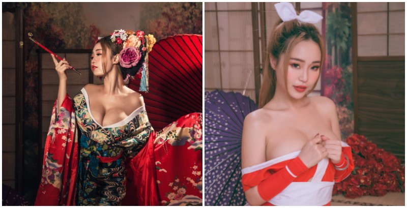 【捕鱼王】南半球女王「金瑀恩」化身性感花魁！爆乳身材完美展現，還外加不知火舞特別造型！
