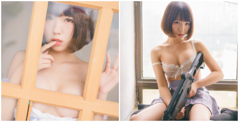 【捕鱼王】好大一支槍！「情慾學生妹」與手槍的衝突搭配，軟萌氛圍中的慾望突擊！