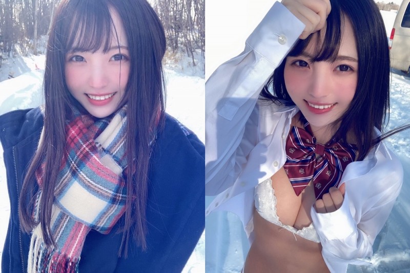 【捕鱼王】雪地奇蹟美少女「由良ゆら」壓倒性女友感美到讓人窒息　掀衣露乳畫面清純中帶點色氣