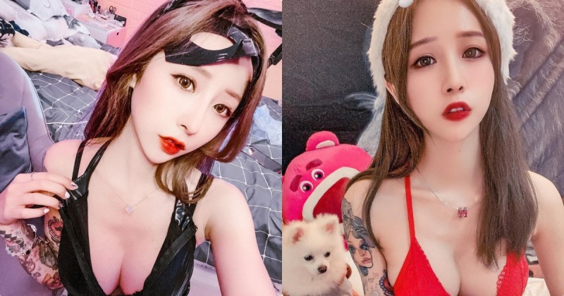 【捕鱼王】正妹「張筱密MiMi」貓女造型太誘人，「超深V美乳」實在好火辣！
