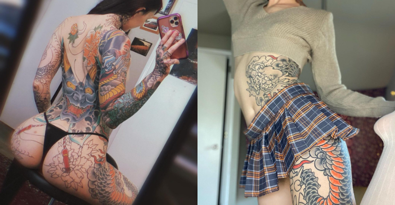 【捕鱼王】人中龍鳳！性感妹刺青超霸氣　走大哥女人路線…讓人腿軟直呼惹不起！
