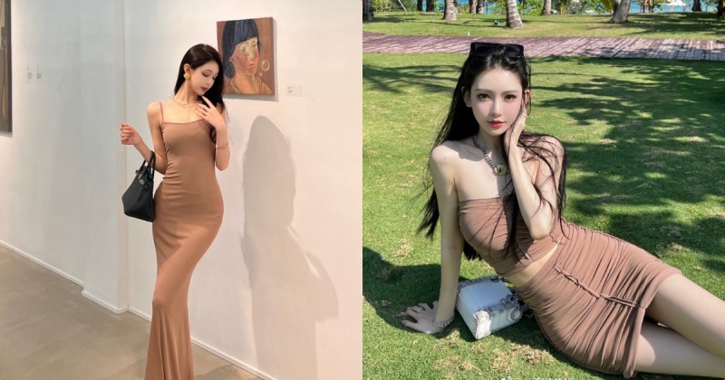 【捕鱼王】畫展遇到「長腿緊身衣辣妹」，「逆天好比例」太讓人分心！