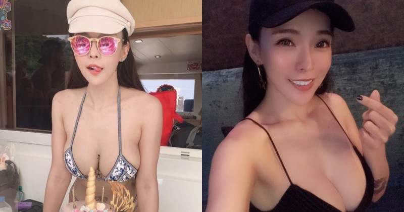 【捕鱼王】最辣的生日趴踢！「牛奶兒」遊艇上火辣慶生中，「美乳圓潤」都比蛋糕大啦！