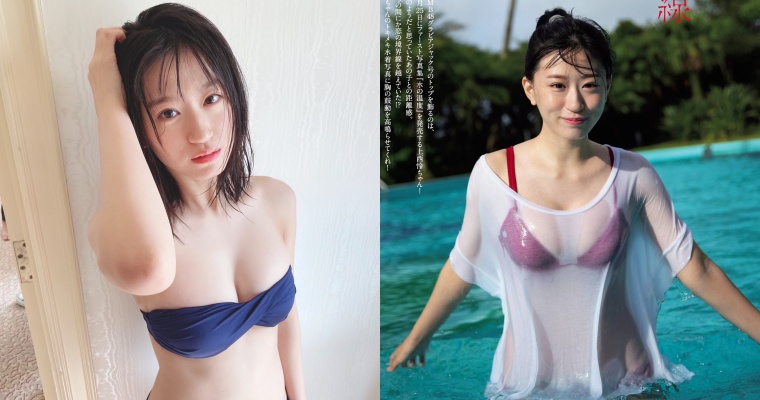 【捕鱼王】19 歲女團 NMB48 成員「上西怜」身材超不科學！濕身曬「F 罩杯」辣翻