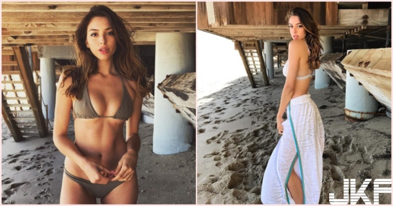 【捕鱼王】兇！歐美系「碗公美乳妹」身體線條好犯規！沙灘超養眼自拍讓人受不了…