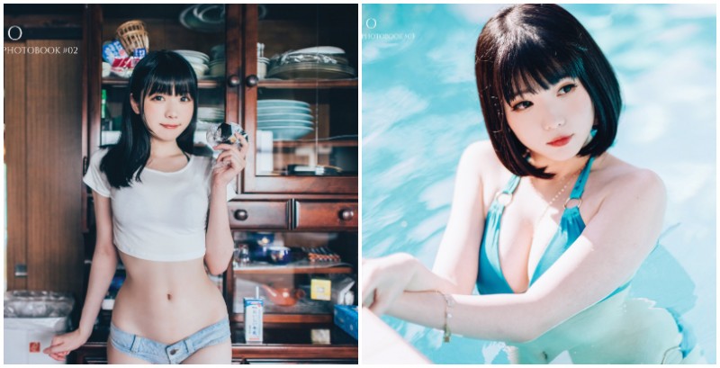 【捕鱼王】萌妹有爆乳　性感Coser「霜月shimo」熱褲短到看見屁股蛋，還有爆乳比基尼超養眼