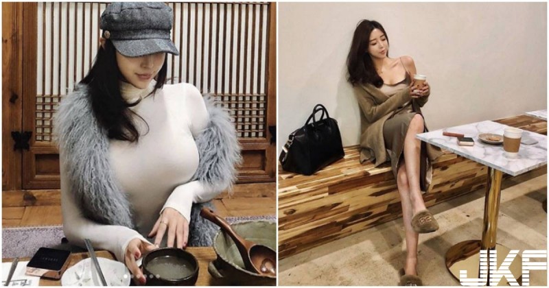 【捕鱼王】美乳正妹用餐「快把緊身衣撐爆」，旁邊客人都受不了了！