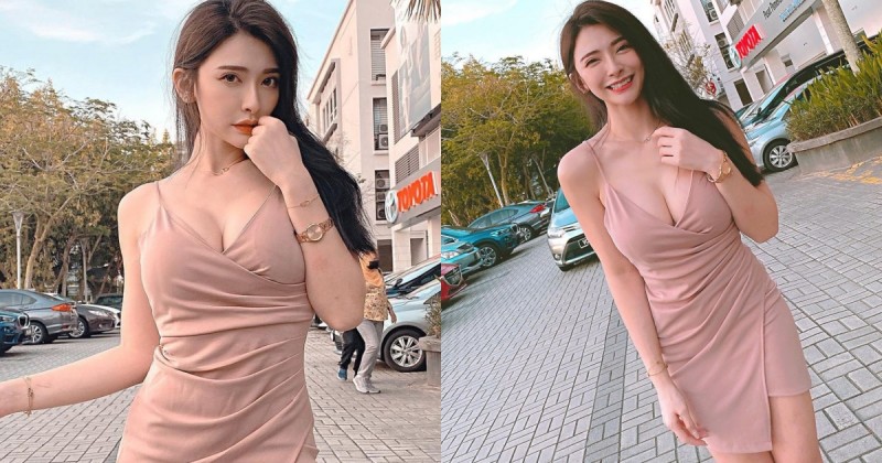 【捕鱼王】大馬街頭捕捉「氣質正妹」！爆乳包臀小禮服展現「曼妙曲線」，不看她都難！