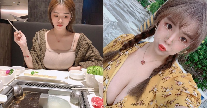 【捕鱼王】海底撈出沒「白皙爆乳正妹」！Teresa細肩帶小背心吃火鍋，坐她對面也太幸福了吧！