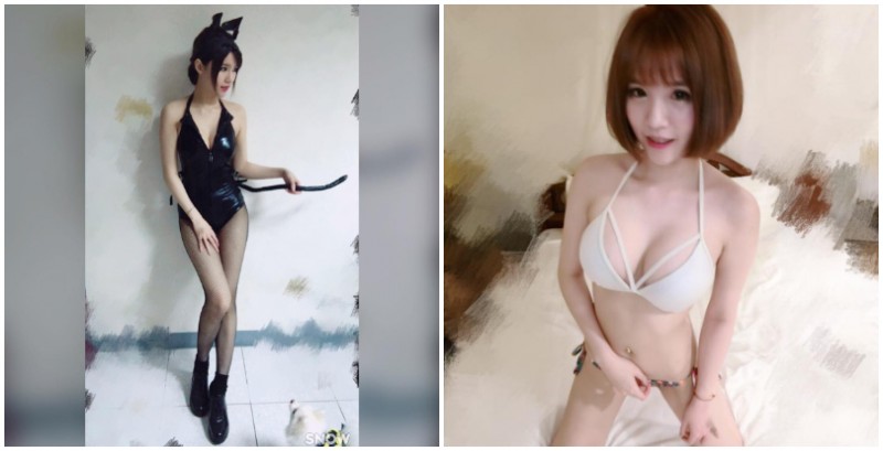 【捕鱼王】「美乳正妹」化身性感貓娘，連自家狗狗都看傻了眼！