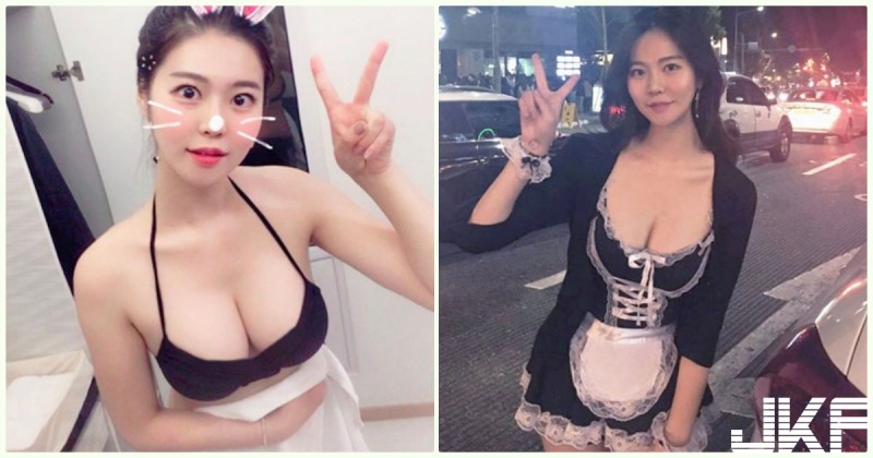 【捕鱼王】好胸！飲料店捕捉「黑衣奶妹」爆乳女僕太犯規！豪大大的「銷魂乳量」畫面逼死人…