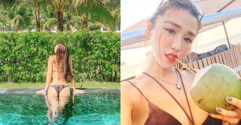 【捕鱼王】乳搖女神「Aqq cami」池畔邊大曬渾圓蜜桃　飽滿美乳也做日光浴